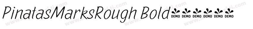 PinatasMarksRough Bold字体转换